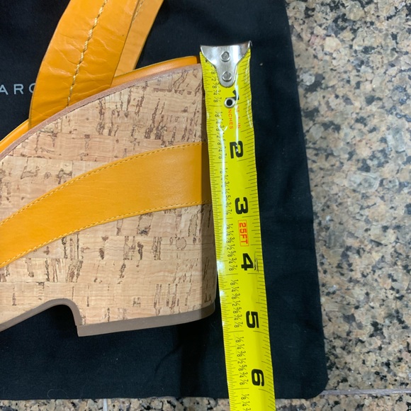 Sale 24 hours 🩷MARC JACOBS ☘️ KL STRP WDGE Yellow platforms - Picture 3 of 11